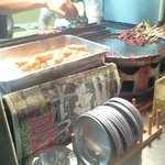 どての品川 - 揚げ皿と味噌鍋