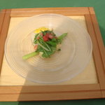 幸水梨のサラダととうもろこしのスフォルマート