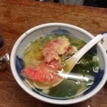 まるしん - 生姜天ぷら、湯豆腐に入れてもらった^_^
                                100円