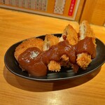 赤垣屋 - 味噌カツ風ソースビーフカツ300円
