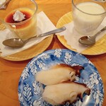 南房総 やまと寿司 - まだこ　なめらかプリン　杏仁豆腐