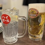 やきとん えん家 - レモンサワー275円　ハートランド生ビール399円