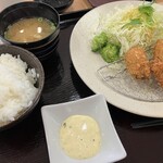 Kodani sabisueria kudarisen sunakku konafudokoto - 広島県産カキフライ定食