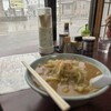 かしわや食堂 - いつもの席。いつものやつ。