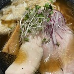 鶏soba 座銀 - 飛魚貝出汁soba（アップ）