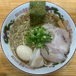 麺屋にぼすけ - 特製背脂煮干そば(醤油) 大盛