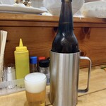 Kushikatsu Uchiwaya - 瓶ビール大✨ずっと冷えてるー♪