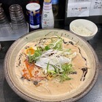 らーめん初代 社 - 超たんたん麺¥1100。ミニライス付き。