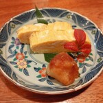 蕎麦割烹 一心 - 寿司屋の玉子焼き（二貫）660円