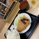 Tonkatsu Hamaya - ロースカツ定食にハイボール（＾∇＾）