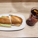 ドトールコーヒーショップ - 料理写真:ミラノサンドA＋アイスティー