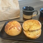 SONOHI BAGEL - 『ベーグル 2種のチーズ』
      『ベーグル　フレンチトースト』