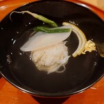 銀座 しのはら - 松葉蟹の真薯