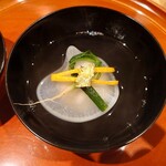 銀座 しのはら - 松葉蟹の真薯