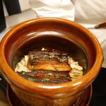 和食 こんどう - 鰻とメキシコ産松茸の炊き込みご飯 2017年7月