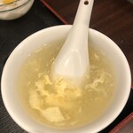 中華居酒屋 食べ飲み放題 嘉楽飯店 - 卵中華スープ