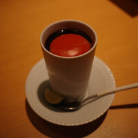 鶏料理 清水 - 新鮮な黄身醤油漬けの茶碗蒸し