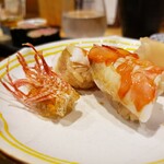 酒肴結 さかぐち - 足赤海老握り