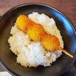 CoCo壱番屋 - ライスとうずら卵揚げ