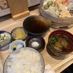 天ぷら すぎ山 - 天ぷら定食　¥1450(税込)