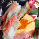 魚屋 - 海鮮丼開封後
