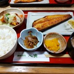 浪花ろばた 八角 - とろほっけと鶏唐揚げあんかけ定食