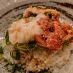 浜の香 - 令和6年1月
ランチタイム(11:00〜14:00)
かにトロ丼セット 税込950円
かにトロ皿(かにトロ・蟹身·青葱・長芋 とろろ・うずら玉子)、白ご飯、蟹汁、本日の小鉢、香の物