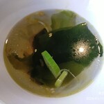 kyoutoyakinikutendampurasu - スープ、味がとても薄かったです。