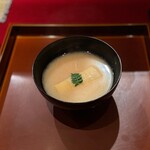 礼讃 - 新筍の椀　白味噌