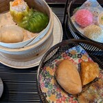 中国料理 カリュウ - 蒸し物揚げ物、甘い点心3