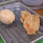 トウキョウサンフラワーイイダバシ - 鶏天＆味玉天＠税込250円