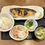 Sugamo Tokiwa Shokudou - さば塩焼定食 ¥1,110 ＋ おろし納豆 ¥250