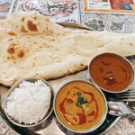 インド・ネパールレストラン プルナディープ ユーカリが丘店 - 2カレーセット