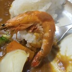 キッチン ブルー グローブ - ２つ目のソフトシェルシュリンプ