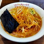 しあわせ中華そば食堂 にこり - ネギ味噌ラーメン（上から）（2023.12）