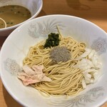 Kitasenjuniboshi Chuukasoba Karen - 青唐醤油漬け和え玉300円