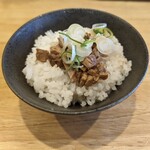 知立ラーメン - にぶたんライス￥麺類注文でサービス