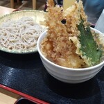 幌加内製麺 - 天丼セット850円