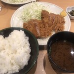 むさしや - ヒレカツ定食¥1,550-