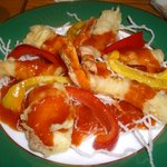 旅籠茶家 かやかや - 揚げ物 海老と烏賊の自家製チリソース 