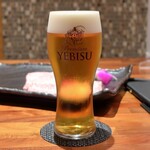 和牛 まつした - ヱビス生ビール