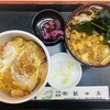 朝日屋 - 料理写真:ミニカツ丼＋ミニたぬきそばセット