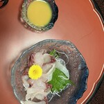 川魚料理 魚庄 - 鯉の酢味噌あえ