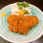 Specially selected domestic pork loin cutlet (single item with cabbage)