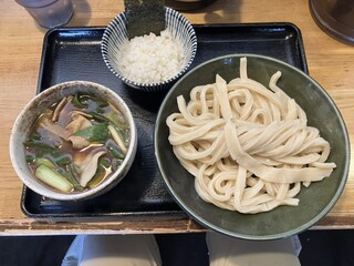 肉汁うどんの南哲 - 肉汁うどん並 割飯