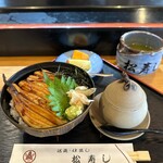 松寿し - 穴子丼ランチ  茶碗蒸しフルーツ付き
