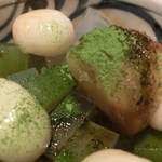 たらいうどん椛や - 「豆腐で作った白玉あんみつ」食事とセットで320円（単品なら500円）