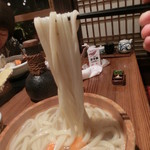 たらいうどん椛や - 「釜揚げうどん」大盛り。670円。