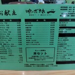 喰いだおれ 一 - 2023.12御献立表（麺類・丼もの・定食）