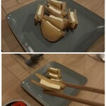呑食ウイスケ - ◯いぶりがっこクリームチーズ¥480
…クリームチーズをいぶりがっこでサンドしたもの。